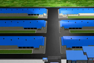 肉鸡笼养动画演示